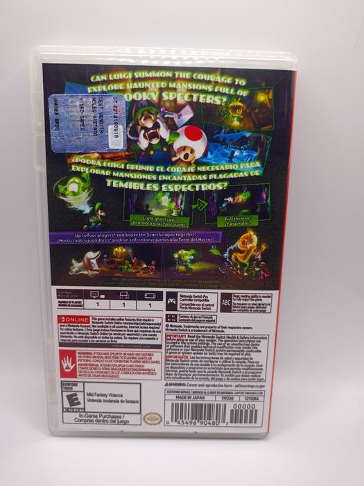 Luigi Mansion 2 HD Nintendo Switch