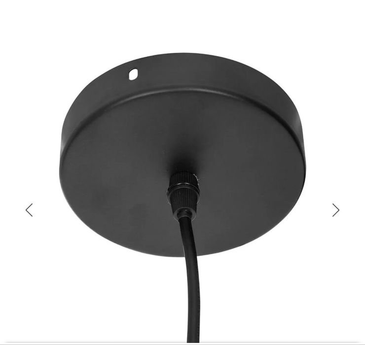 Candeeiro de teto em ráfia grande