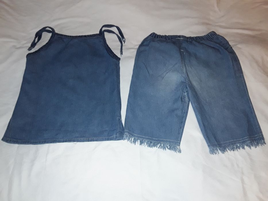 Джинсовый костюмчик для девочки