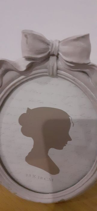 Moldura branca para foto