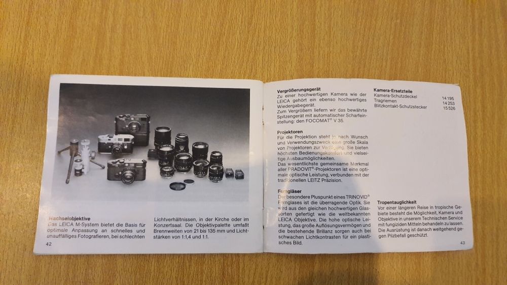 Manual original LEICA M6