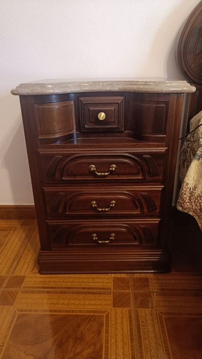 Conjunto quarto madeira maciça