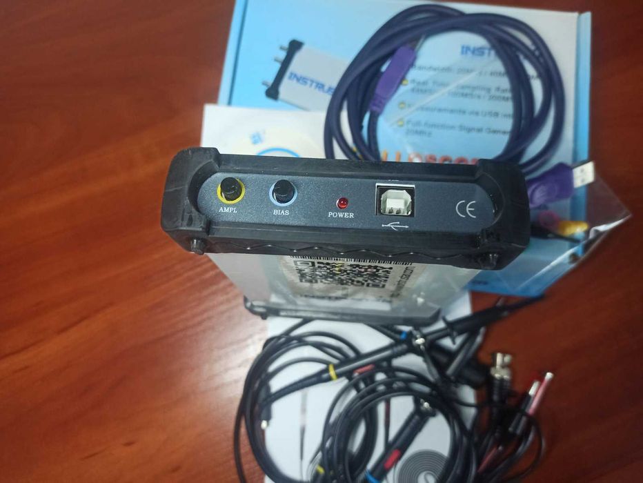 ISDS210B USB-осцилограф 2 х 40 МГц, з генератором сигналів