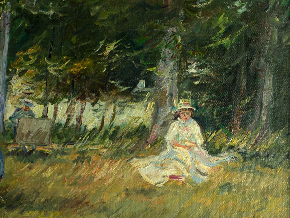 Pintura campo Escola Barbizon Pierre Morinville | século XIX