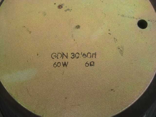 Tonsil GDN 30/60/1 60W 6Ohm głośnik Altus 140 średnica 30cm oryginał.