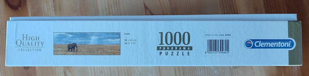 Puzzle Clementoni 1000 elementów Panorama Słoń Afryka Lost #7