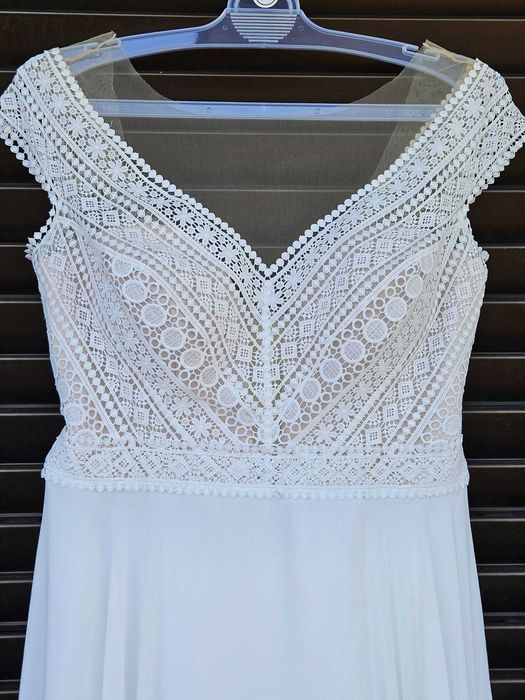 Vestido de Noiva Daniela Di Marino – Estilo Boho Romântico(como novo)
