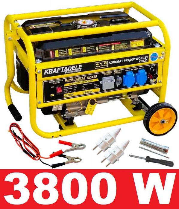 NOWY Agregat Prądotwórczy 7KM 230V Generator 3800W AVR 3,8KW