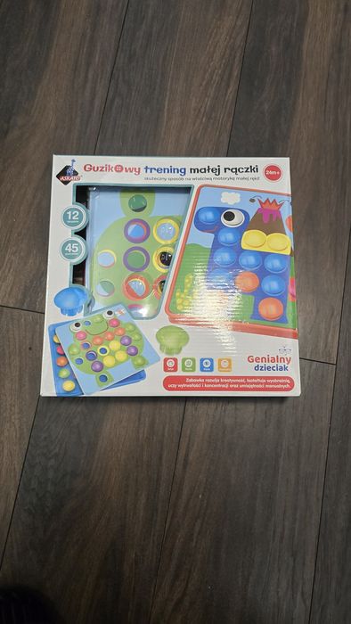 Zabawka drewniana - Klocki. Puzzle+ gra2+