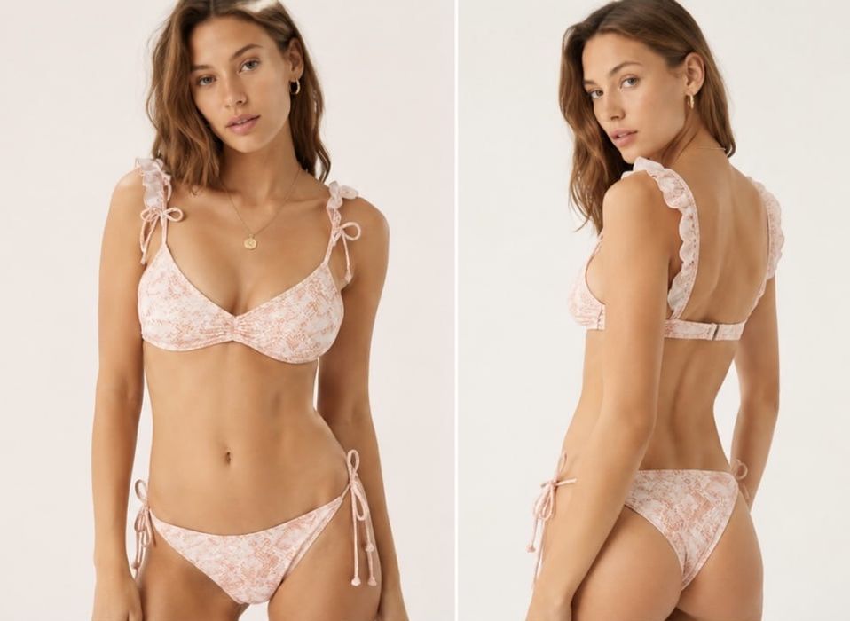 Купальник роздільний з воланами як victoria’s secret