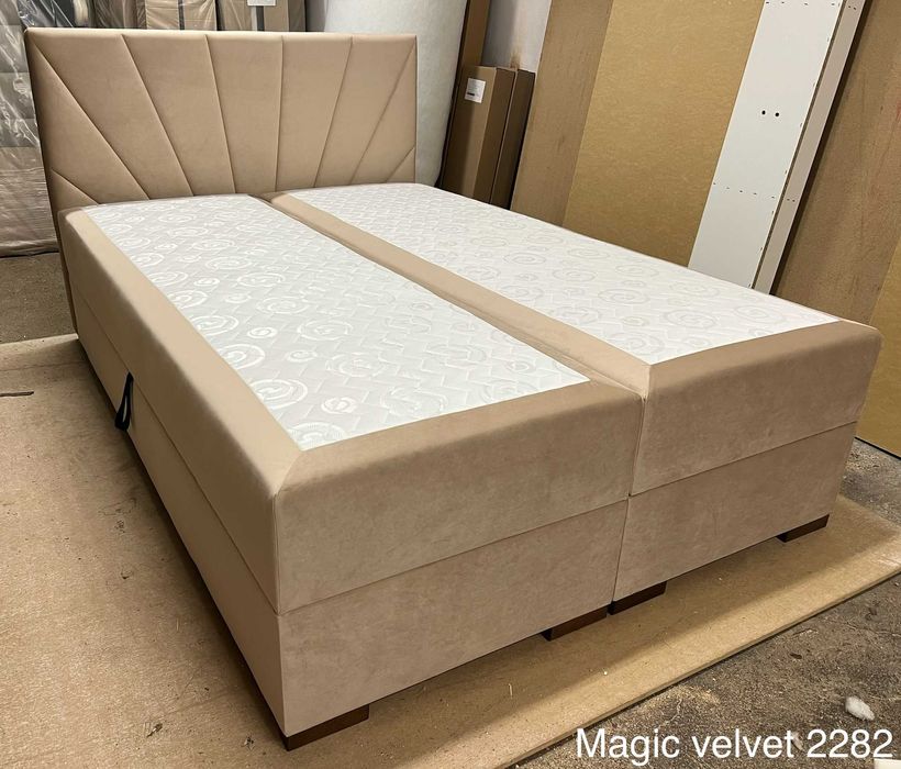 Łóżko kontynentalne SANTI 120, 140, 160, 180 PRODUCENT POCKET