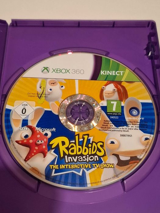 Gra Xbox 360 Kinect Rabbids Invasion wersja PL, stan idealny
