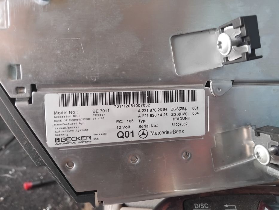 Mercedes w221 radio zmieniarka  comand