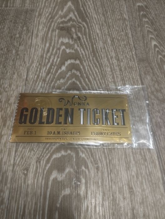 Золотой билет Вонка.