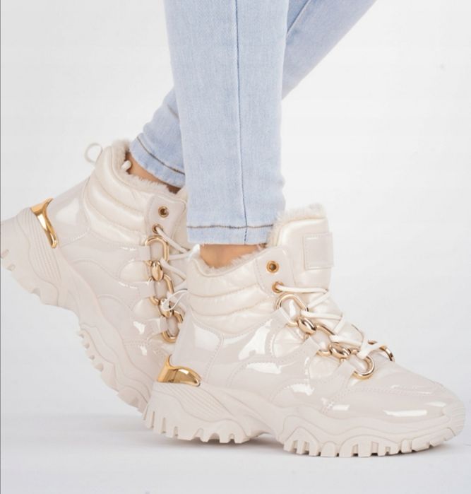 36 37 38 śniegowce 39 40 41 sneakersy zimowe z futerkiem adidasy platf