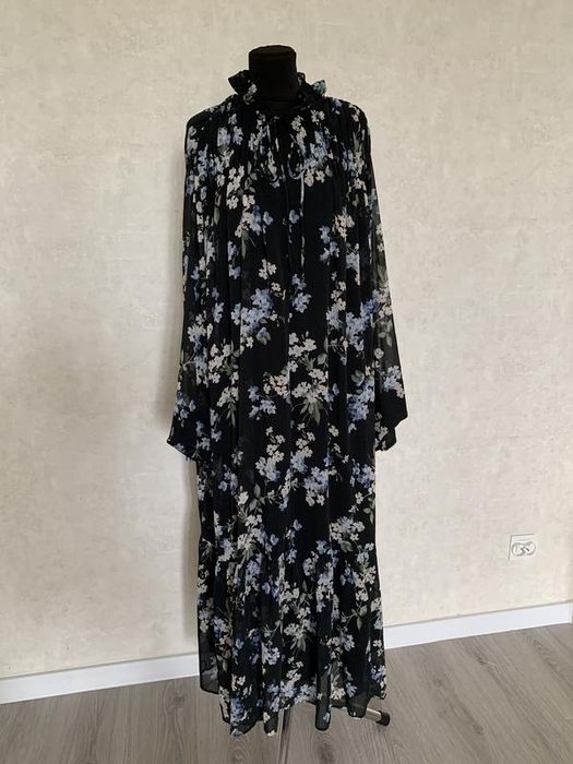 H&m  гарна шифонова сукня в квіти  плаття xl розмір