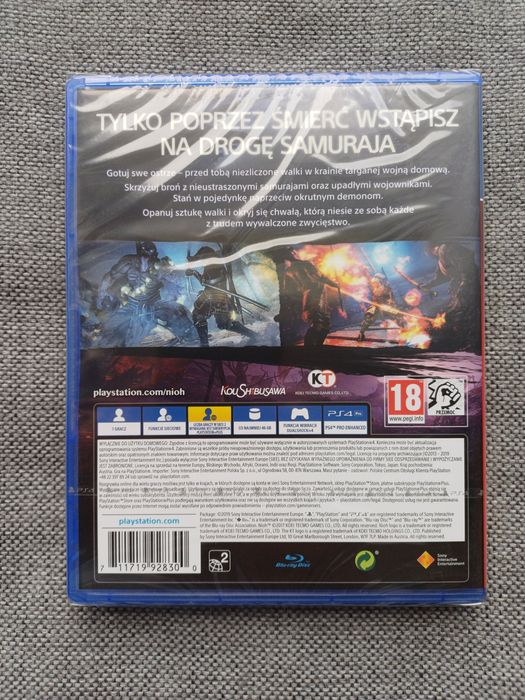 Nioh PS4/PS5 nowa, oryginalnie zafoliowana