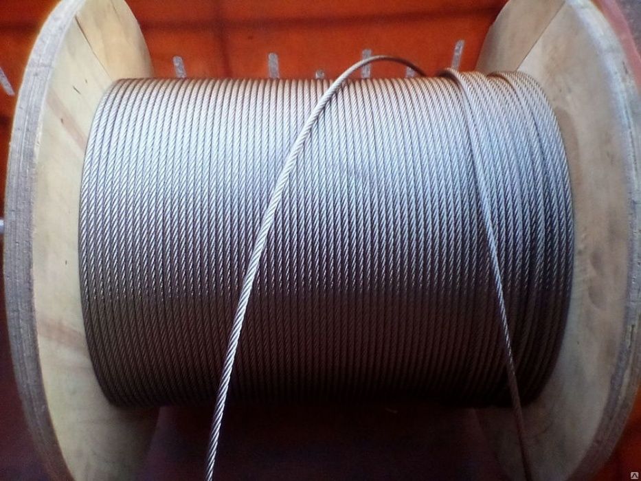 Нержавеющий трос для скваженных и глубинных насосов из пищевой нержав