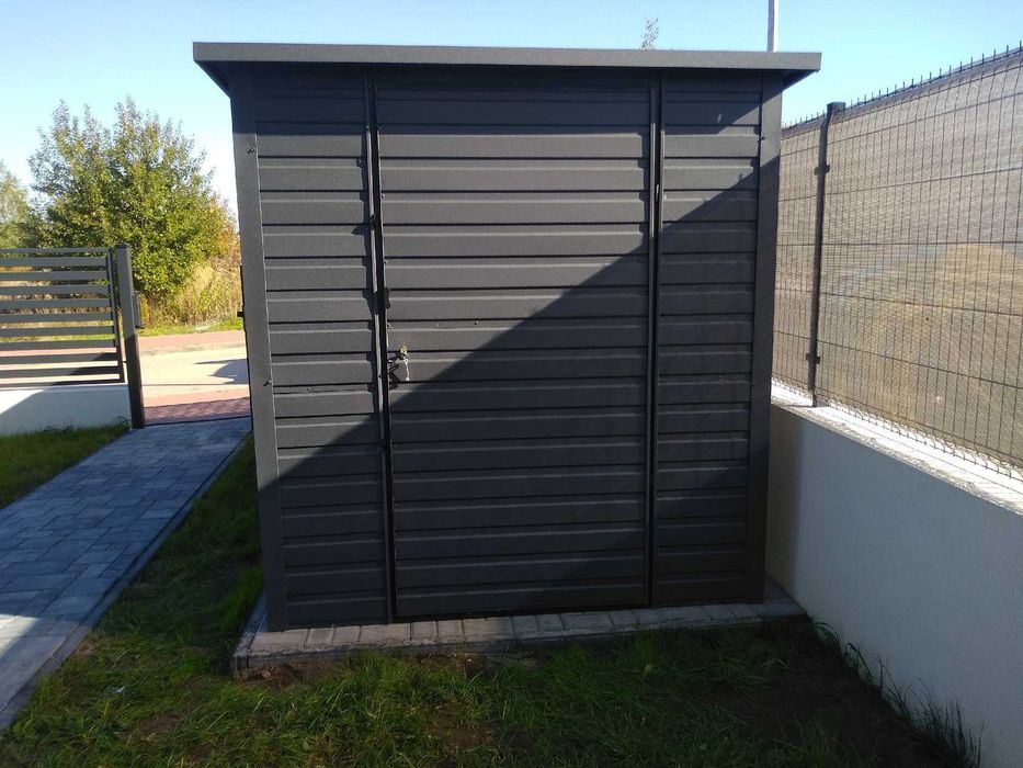 Domek ogrodowy blaszany narzędziowy 3x2 na wymiar PRODUCENT (140)