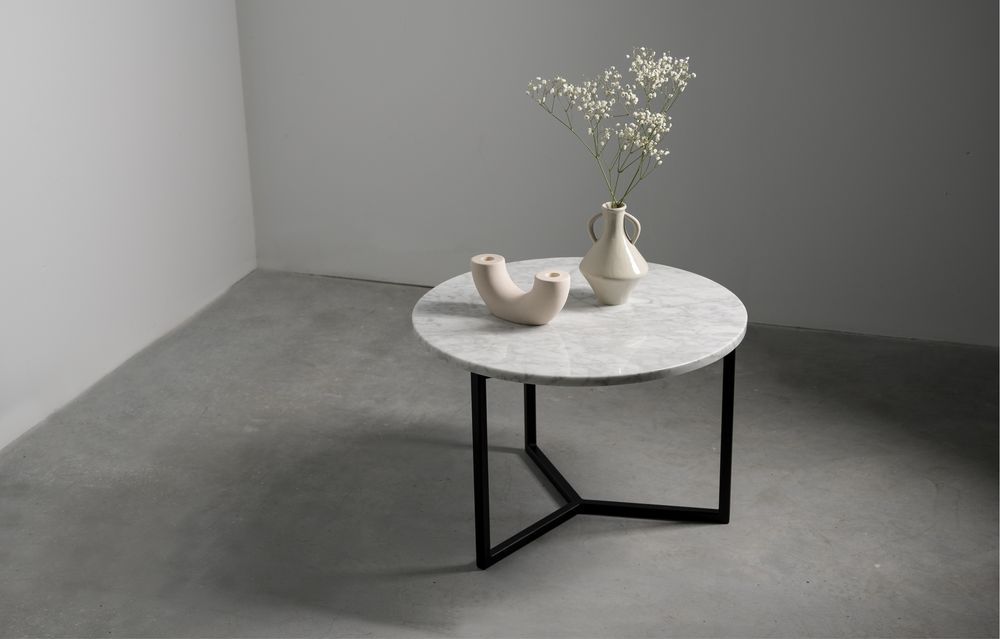 Stolik Kawowy Okrągły Marmur - outlet