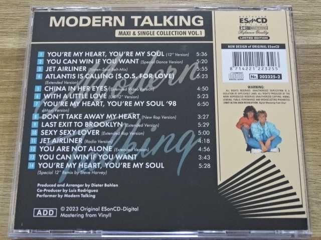 Modern Talking - Maxi & Singles Collection Vol. 1 (CD) 2023 ESonCD