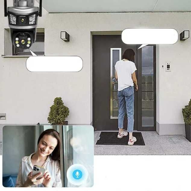 Камера IP Бездротова автономна 4джі сим картою та сонячною панеллю