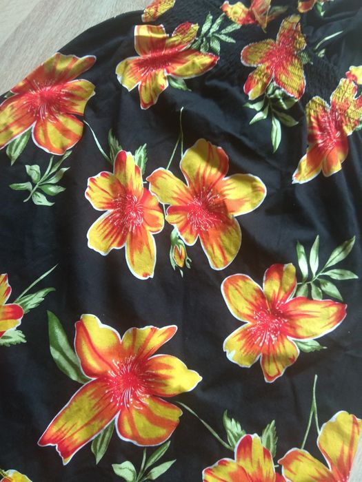 XXL Bawełna Maxi sukienka Kafuni