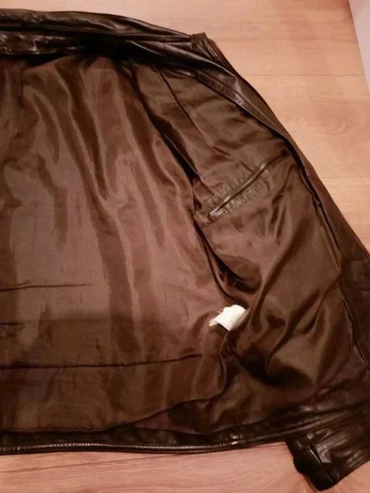 Kurtka skórzana męska brązowa rozm.XL