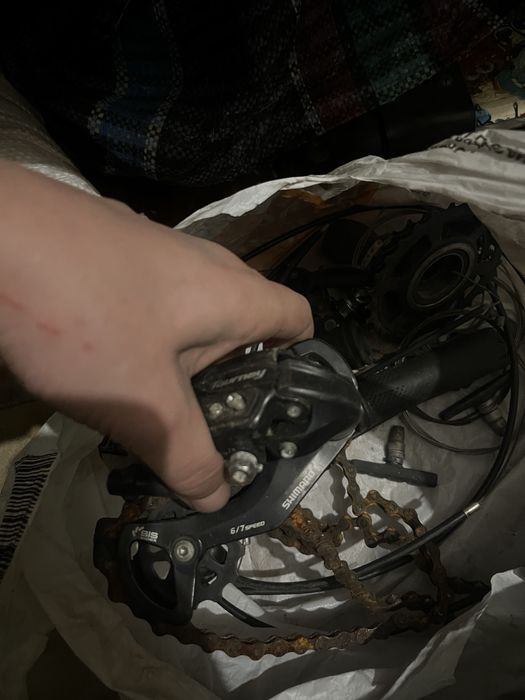 Пакет запчастей на спортивныей велик эспаньйола shimano