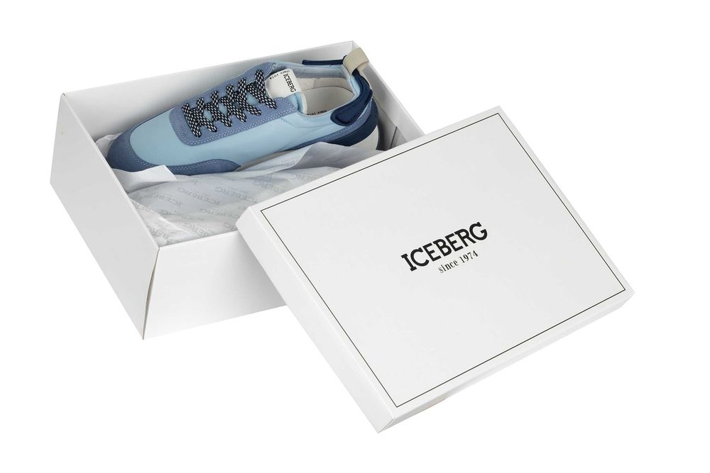 ICEBERG efektowne włoskie sneakersy NOWOŚĆ HORIZON BLUE