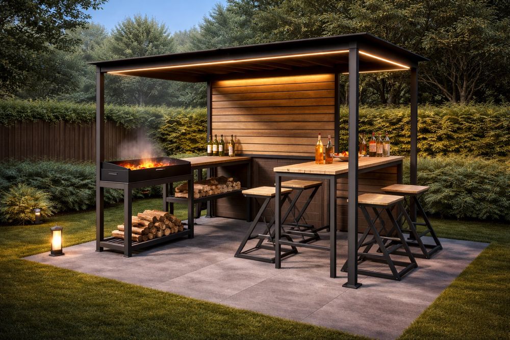 Modułowa wiata grillowa