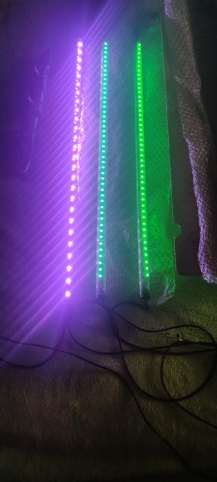 Pozostałości po akwarium lampy led