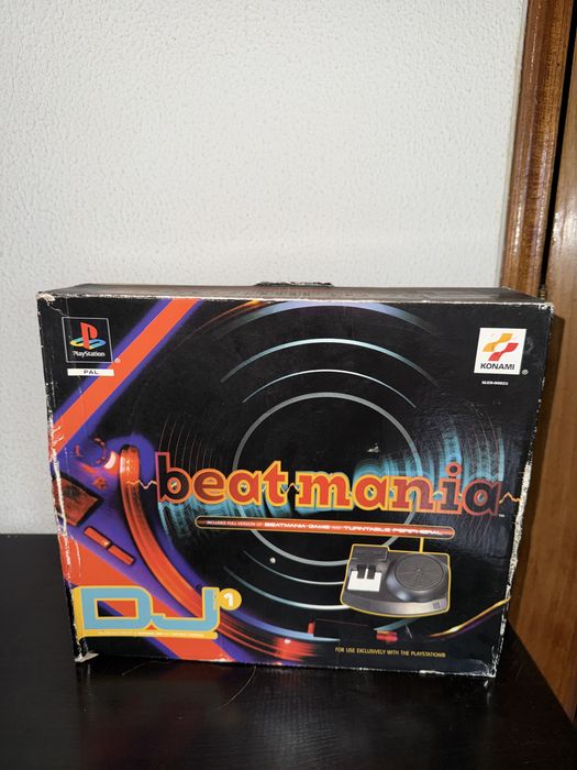 Controlador Beatmania PS1 + Jogo com Caixa