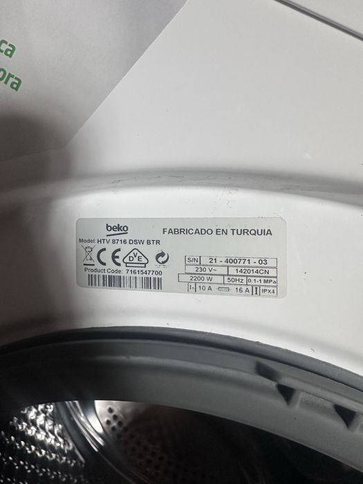 Maquina de Lavar e secar Beko