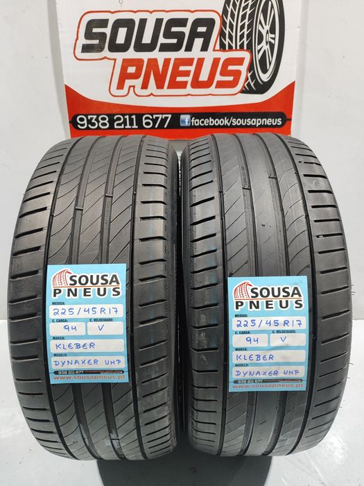 2 pneus semi novos 225-45R17 Kleber - Oferta dos Portes