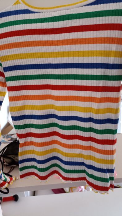 Camisola riscas canelada Benetton 11-12A