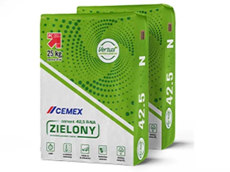 Cement Zielony CEM II/B-S 42,5 N 25kg - 14,30 zł