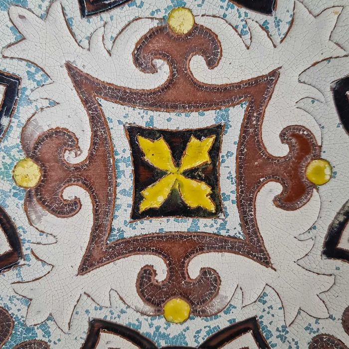 Azulejo Antigo “Fábrica di Mayolica – Tucumán” |Ornamental Policromado