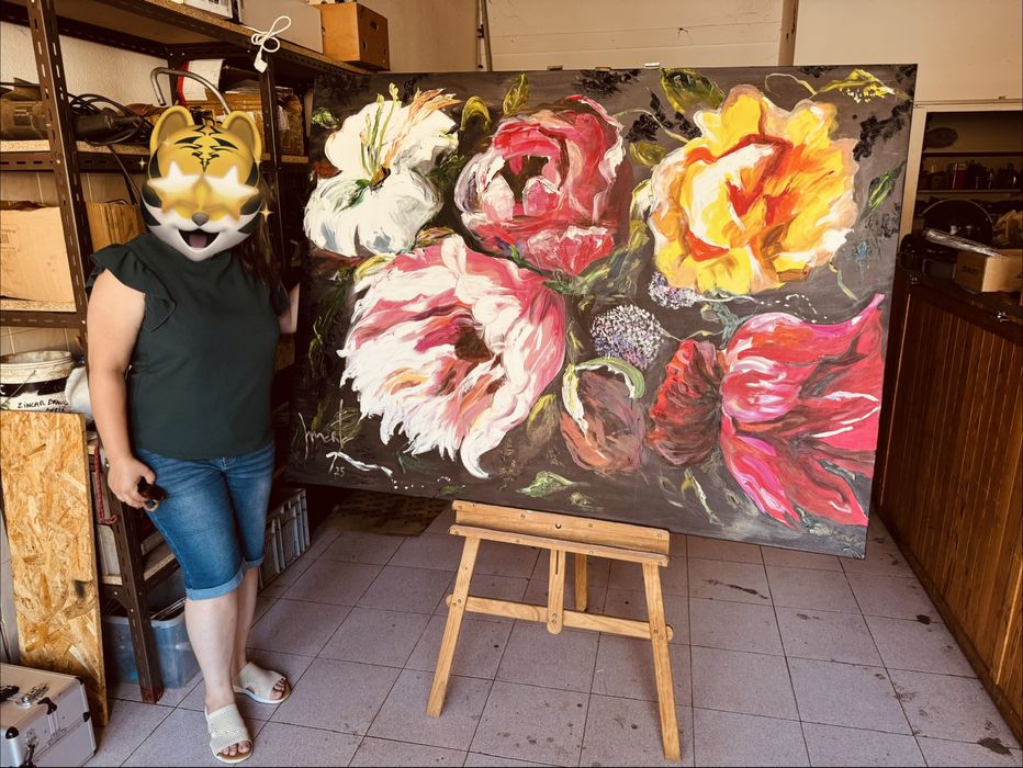 Quadro pintura a óleo 1,60mx1,20m