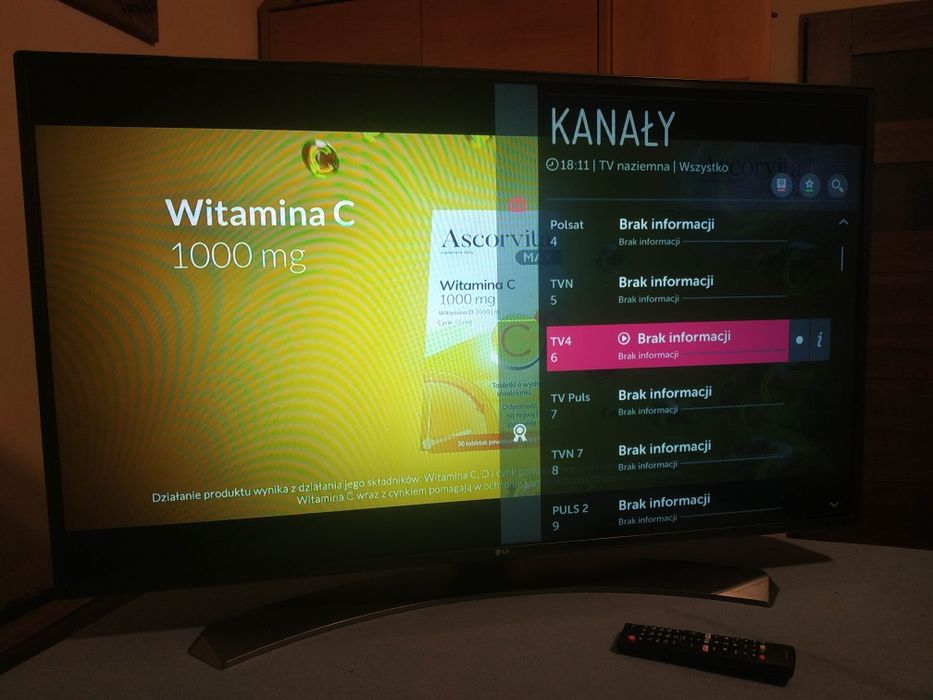 Smart TV 43" LG Wifi  Netflix YouTube Dvbt2 Hevc