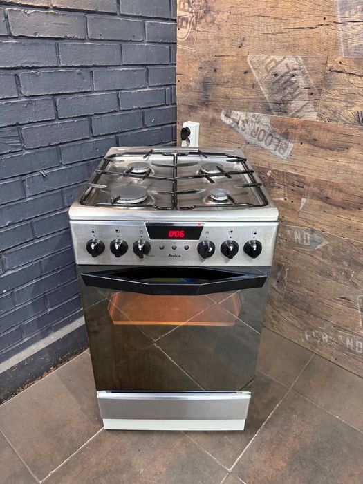 Комбінована плита Amica (газова з електро духовкою) з гарантією. Склад