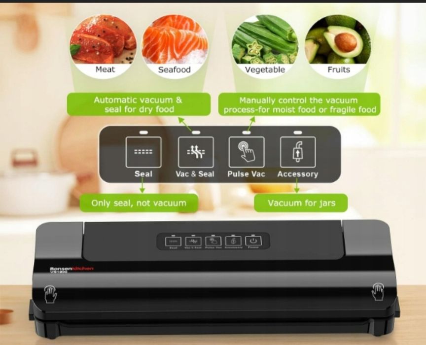 BONSENKITCHEN VS1900 Zgrzewarka próżniowa