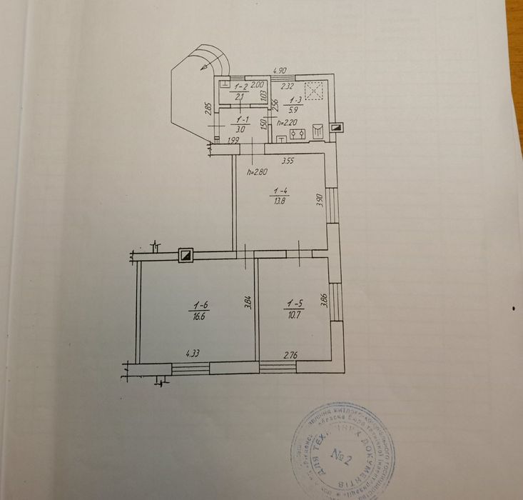 Частина цегляного газифікованого будинку в Квасилові.