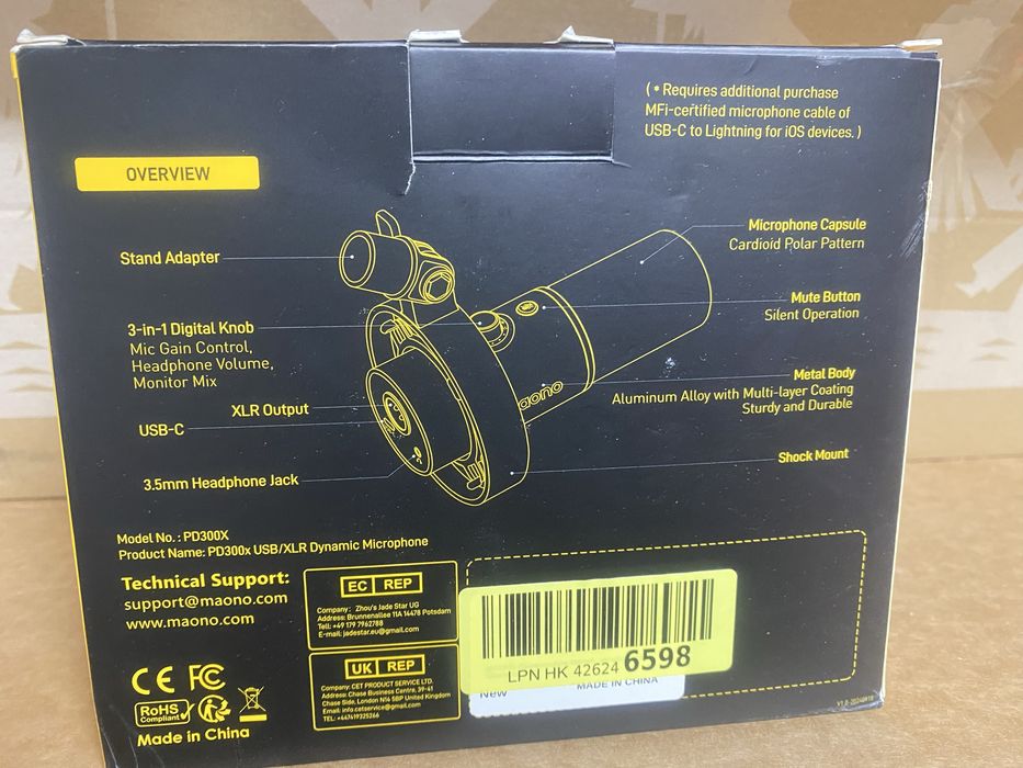 мікрофон Maono PD300X USB/XLR