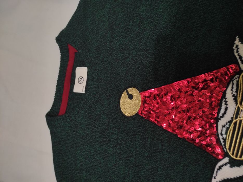 Светр різдво новий рік Knitwear Next original L розмір  відмінний стан