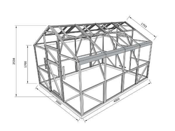 Szklarnia Domek 3x4 3x6 3x8 3x10 m Poliwęglan Profile Stalowe Ocynk