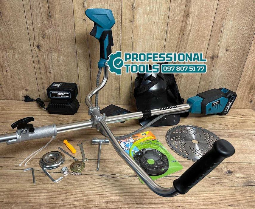 Аккумуляторный триммер косилка Makita DUR502 BL 36V-8Ah з двох частин