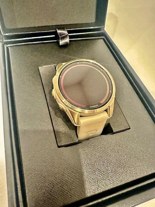 Garmin Fenix 7s Pro Sapphire Solar Jasnozłoty