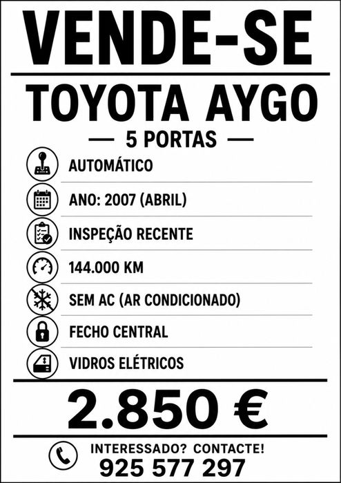 Toyota aygo in Sao Bras