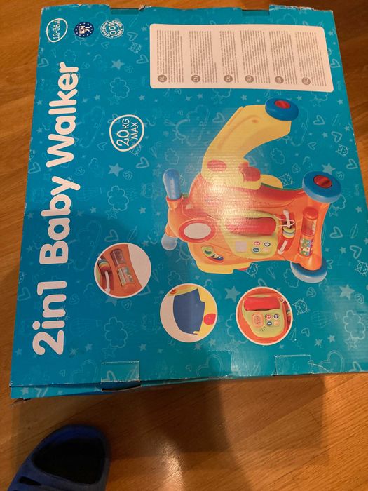 Smiki, Baby Walker, chodzik, pchacz interaktywny, 2w1 - nowy